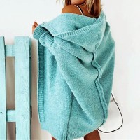 Valentina | Loose Knit Hooded Cardigan